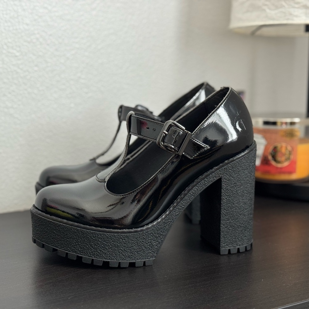 Altercore Lizzy Patent Mary Jane Heels